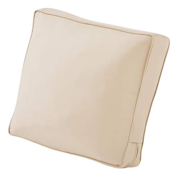 Montlake 21 in. W x 20 in. H x 4 in. T Outdoor Lounge Chair/Loveseat Back Cushion in Antique Beige