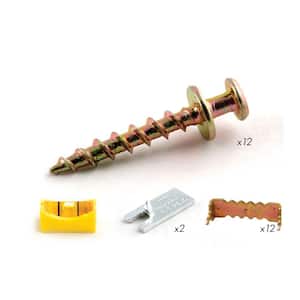 OOK 1/4 in. Offset Clip with Hardware (8-Piece) 50228 - The Home Depot