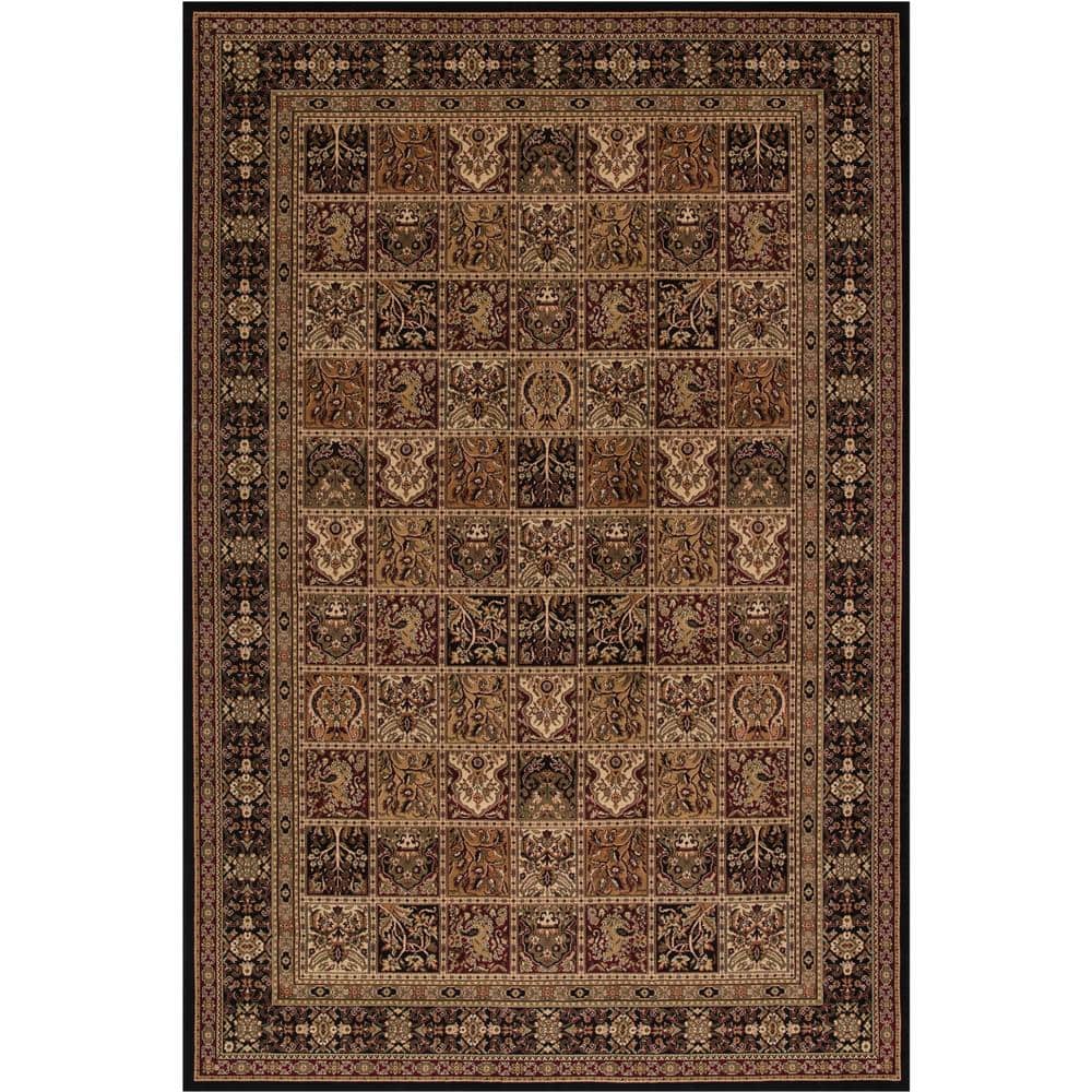 Persian Classics Panel Black 7 ft. x 10 ft. Area Rug price history on PriceWatchPro