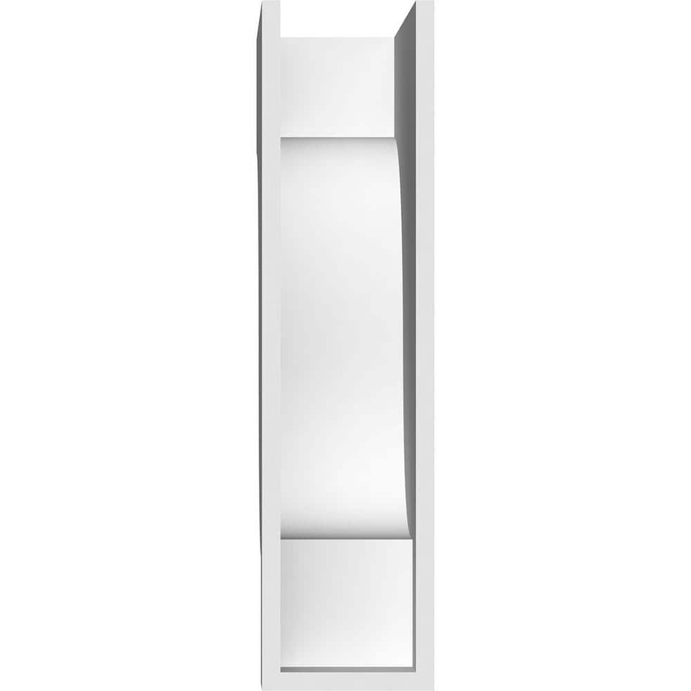 White PVC Architectural Grade Corbel, 3"W x 7"D x 14"H