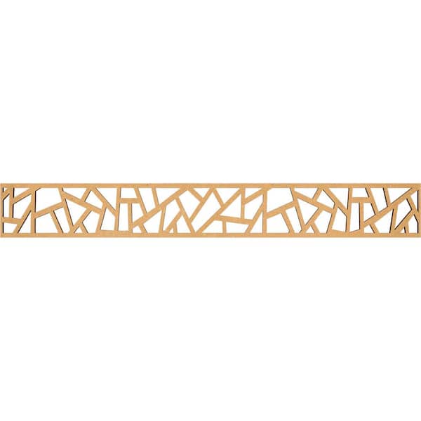 Ekena Millwork Harrisburg Fretwork 0.375 in. D x 46.5 in. W x 6 in. L MDF Wood Panel Moulding