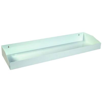 96 in. 1-Compartment Topsider Cabinet Tray in White