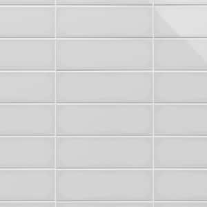 Remington Light Gray 3.93 in. x 11.81 in. Polished Porcelain Wall Tile (13.55 sq. ft./Case)