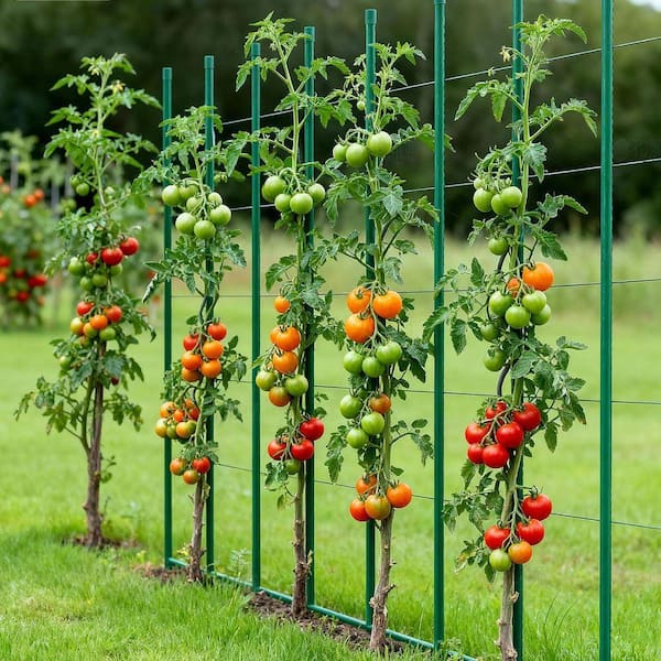 spca 46. 06in. Plastic-Coated Metal Garden Stakes for Plant