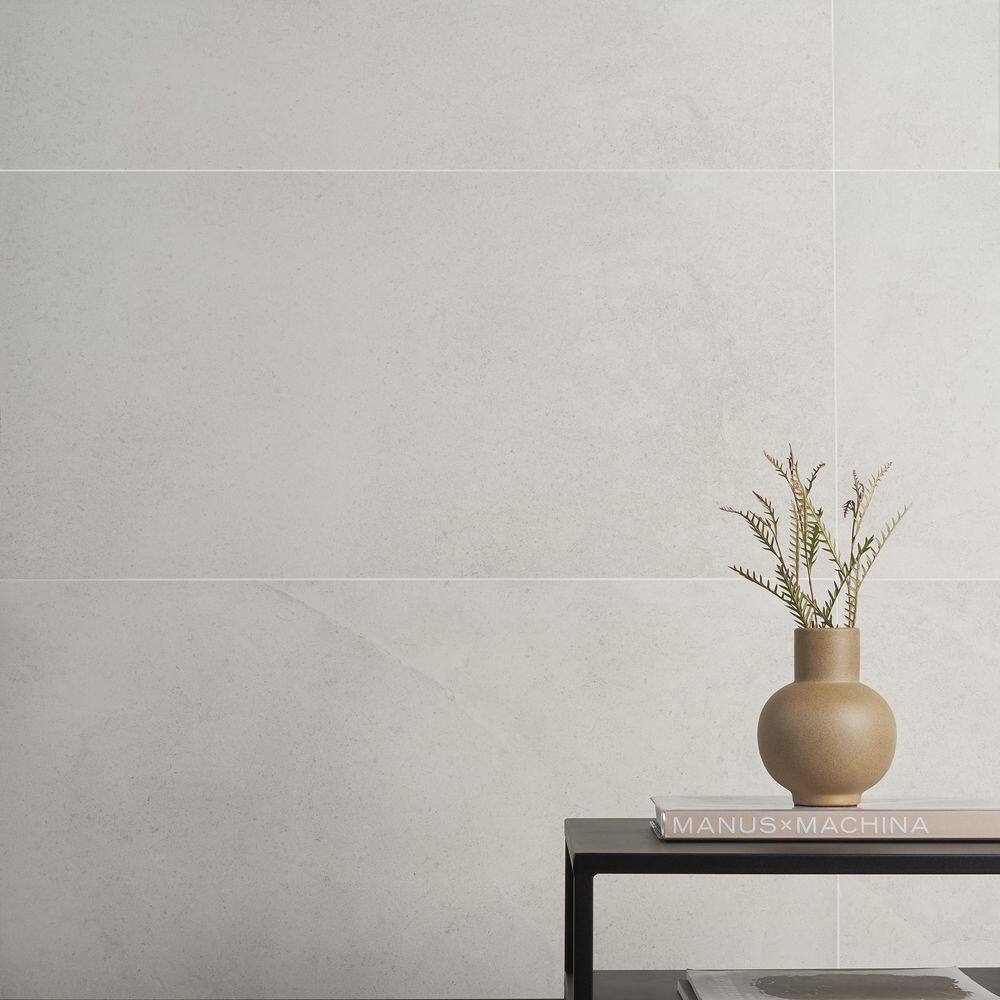 Large Format 23.62 in. x 47.24 in. Matte Porcelain Floor and Wall Tile (15.49 Sq. Ft. / Case)