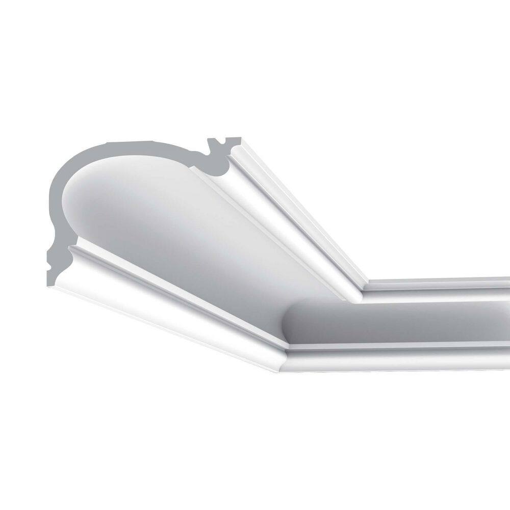 Primed White Polyurethane Crown Moulding 3.5" x 4.75"