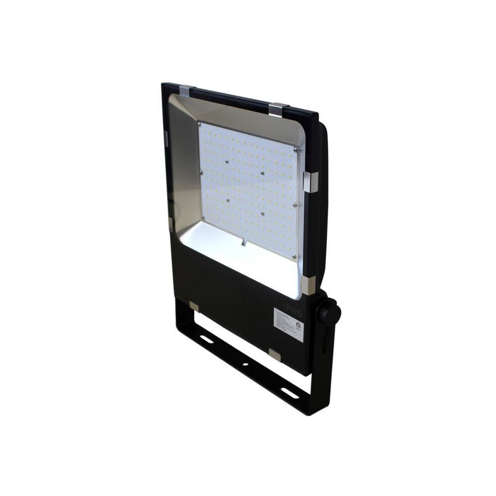 Black Matte Aluminum LED Flood Light with Clear Lens