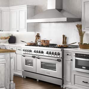 60 in. 9 Burner Double Oven Dual Fuel Range in Stainless Steel