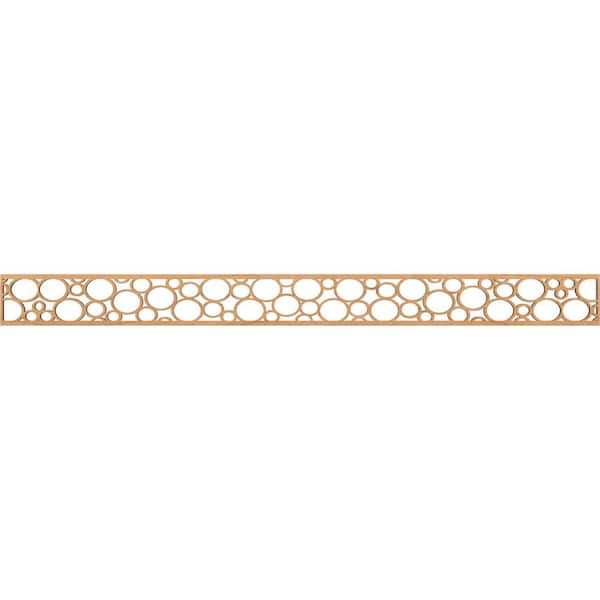 Ekena Millwork Hemingway Fretwork 0.25 in. D x 46.375 in. W x 4 in. L Maple Wood Panel Moulding