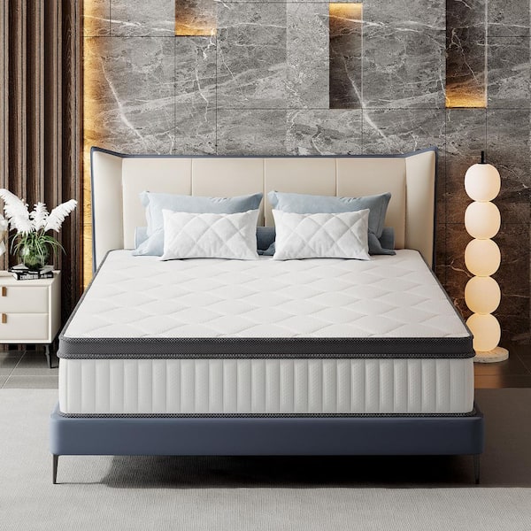 Full Medium Hybrid Bamboo Charcoal Memory Foam 12 in. Innerspring Tight Top Support and Breathable Mattress