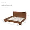 King platform bed frame with headboard.
