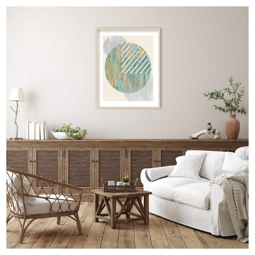 Sunlit Spectrum I Abstract Expressionism Framed Wall Art