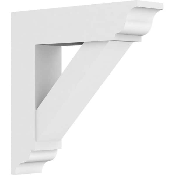 Ekena Millwork Standard Traditional 5 in. W x 24 in. H x 24 in. D Signature Urethane Polyurethane Bracket With Traditional Ends