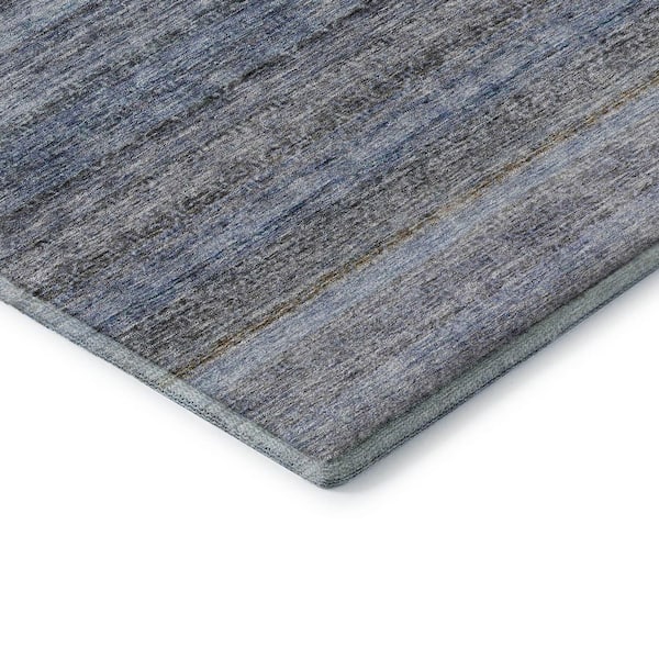 Mayfield Premium Machine Washable Abstract AMF1167 Blue 5 ft. x 7 ft. 6 in. Area Rug