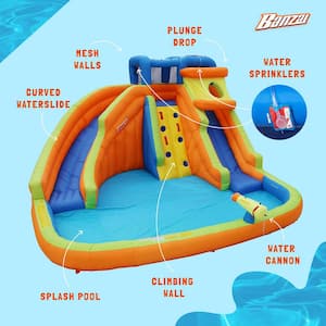 Drop Zone Outdoor Inflatable Plastic Water Park for Kids Ages 5-Years and Up