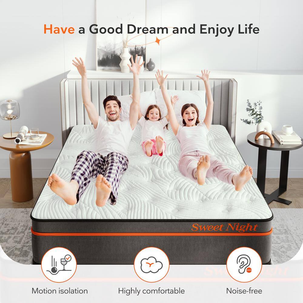 14in Medium Memory Foam Hybrid Queen Mattress - rated 4.5299 stars from 334 reviews