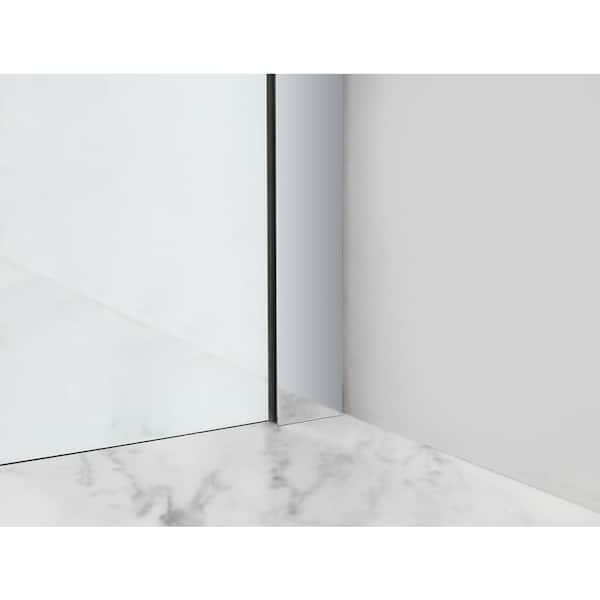 Aston Coraline XL 52 - 56 in. x 80 in. Frameless Sliding Shower Door with StarCast Clear Glass in Polished Chrome Right Hand