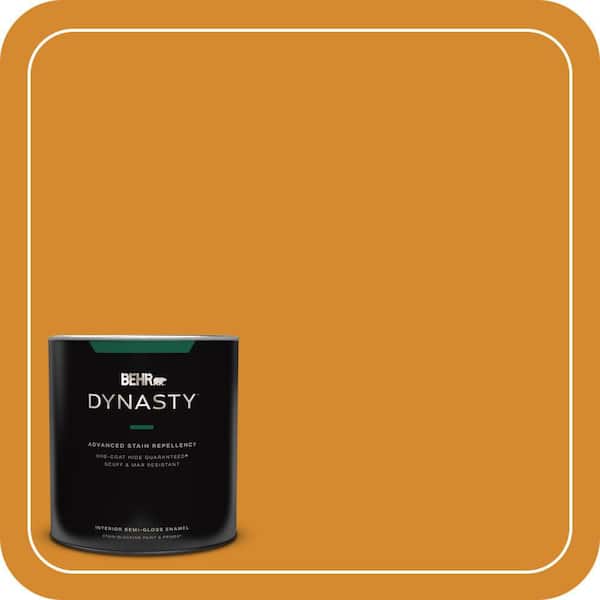 BEHR DYNASTY 1 qt. #S-H-300 Opulent Semi-Gloss Enamel Interior Stain-Blocking Paint and Primer