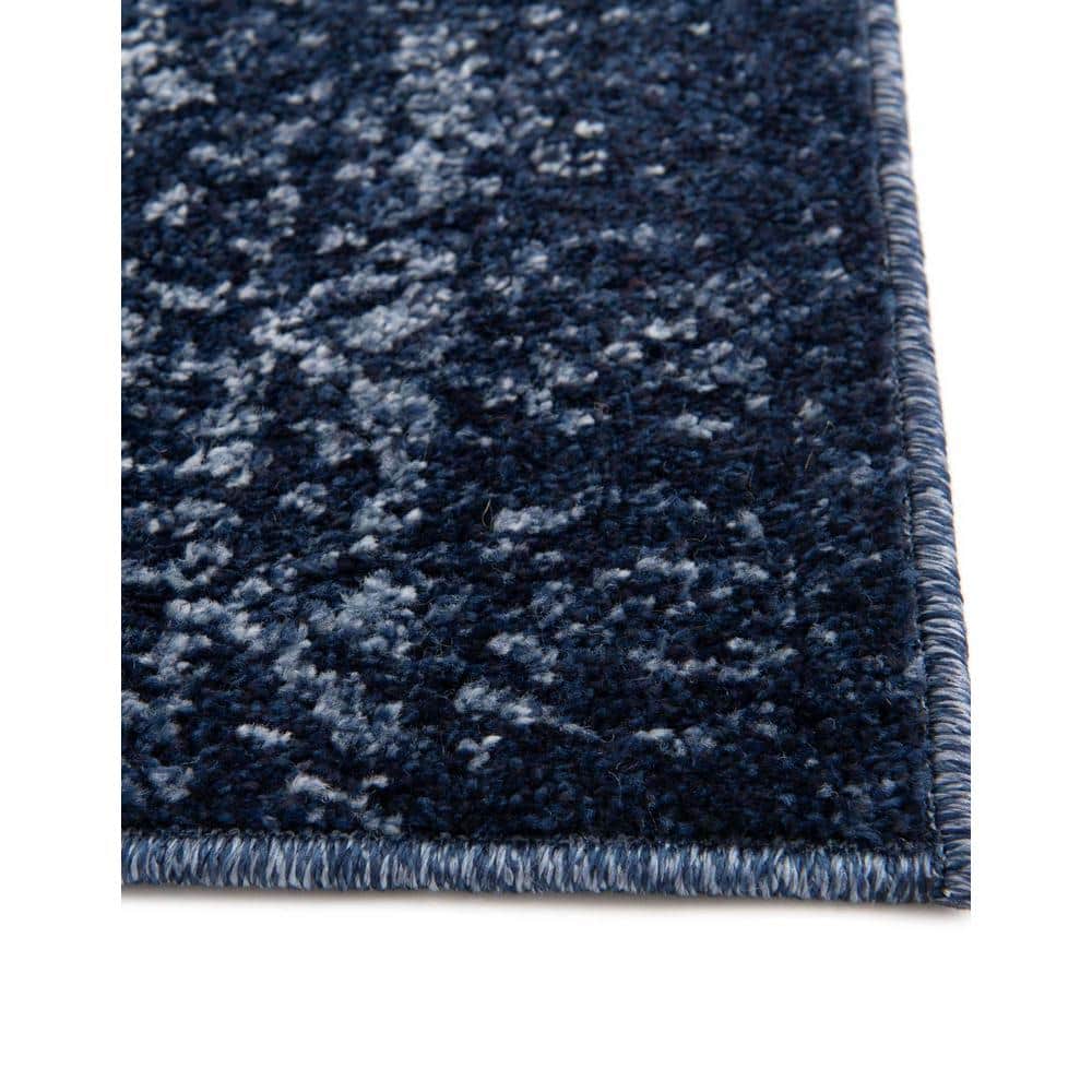 Reversible Tufted Blue Spot 10' x 14' Easy Care Rug