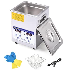 3.2L Jewelry Cleaner Heated Ultrasonic Machine with Knob Control, Heater and Timer (Basket Included)