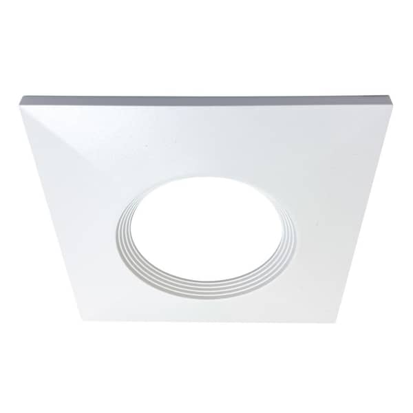 JBD 4 in. Square Baffle Designer Trim in Paintable Matte White
