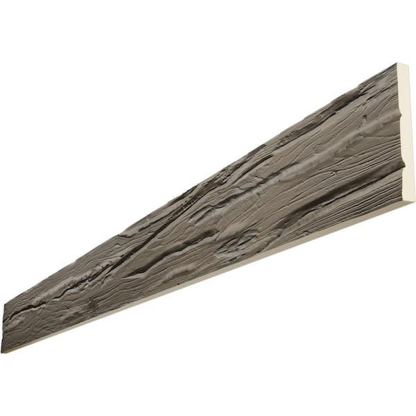 Ekena Millwork Endurathane 1 in. H x 10 in. W x 8 ft. L Riverwood Harvest Oak Faux Wood Beam Plank