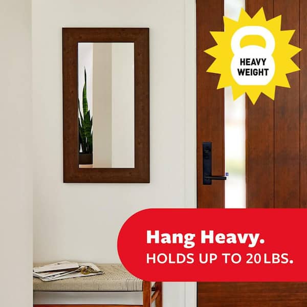 Command - 20 lbs. XL Heavyweight Picture Hanging Strips, White, Damage Free Decorating, 8 Pairs
