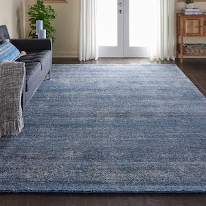 Weston Aegean Blue 8 ft. x 11 ft. Solid Contemporary Area Rug
