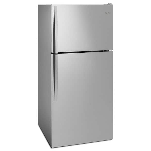 18.25 cu. ft. Top Freezer Built-In and Standard Refrigerator in  Monochromatic Stainless Steel