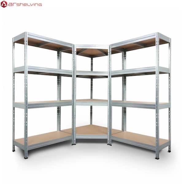 Garage Series 4-Tier Galvanized Steel Shelving Unit (36 in. x 71 in. x 36 in.) and (36 in. x 71 in. x 18 in.) Combo