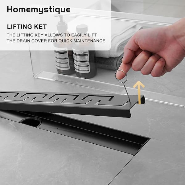 Standard Bathroom Vanity Sink Pop Up Drain with Overflow in Matte Black