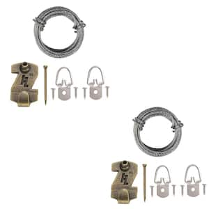 OOK 75 lb. Large Steel D-Ring Hangers (2-Pack) 50207 - The Home Depot