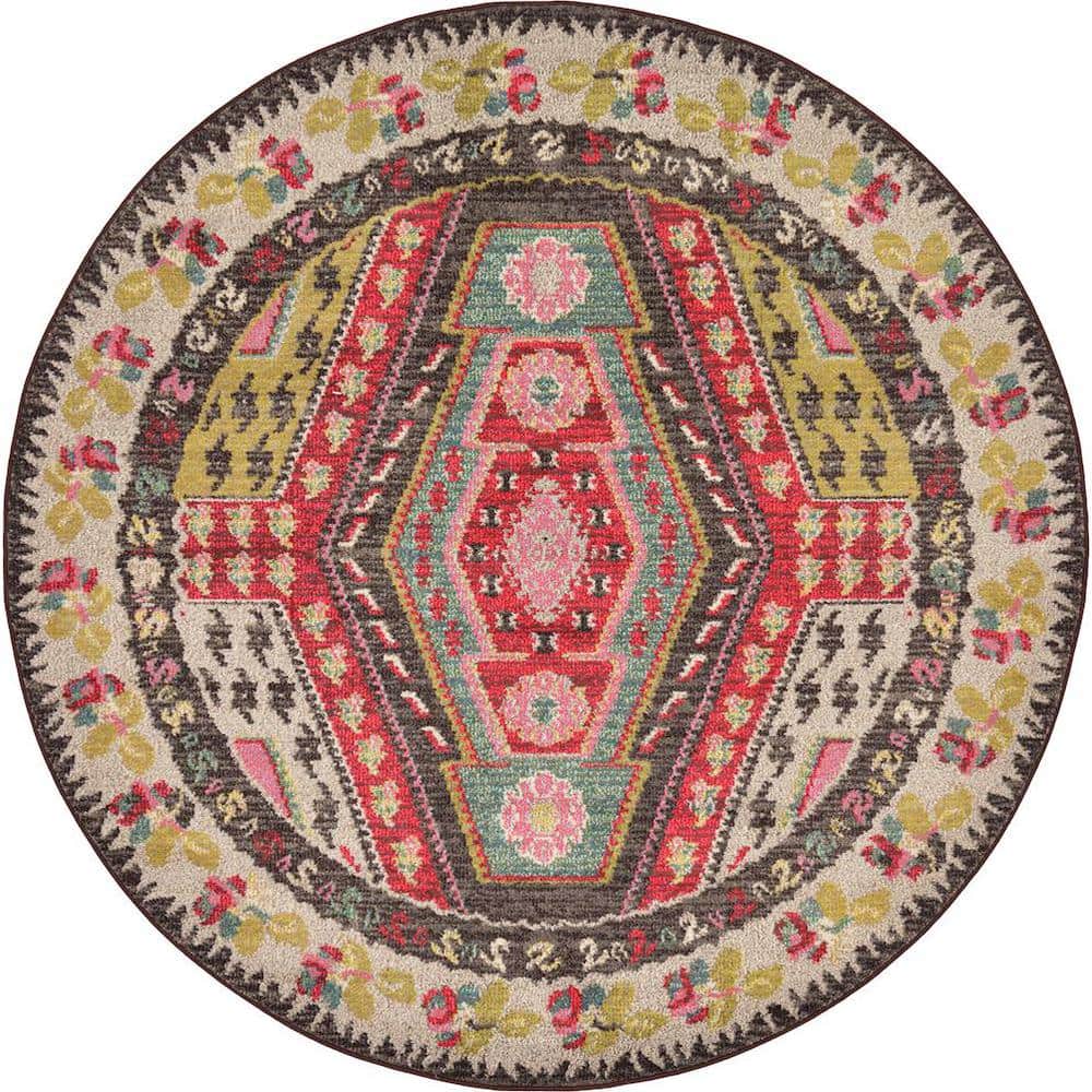 Sedona Carlsbad Multi 6' 0 x 6' 0 Round Rug price history on PriceWatchPro