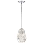 Braiden 1-Light Chrome Mini Pendant
