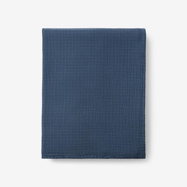 The Company Store Gossamer Sapphire Throw Blanket