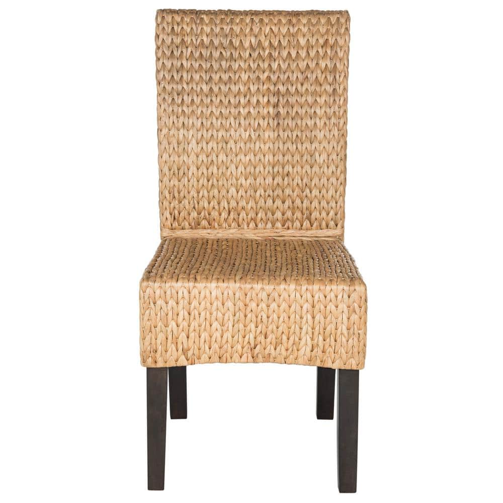 Luz Natural Wicker and Wood Side Chair Set
