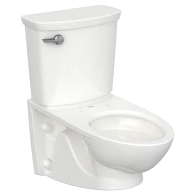 Glenwall VorMax 1.28 GPF Single Flush Toilet with Left Hand Trip Lever in White (Seat Not Included)