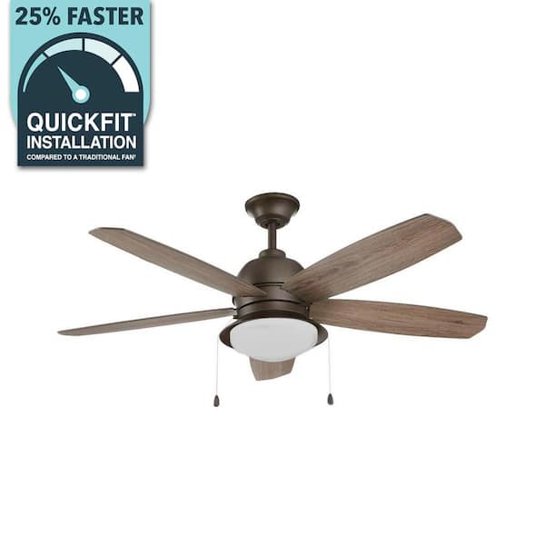 Ackerly 52 in. Integrated LED Indoor/Outdoor Bronze Ceiling Fan with Light Kit