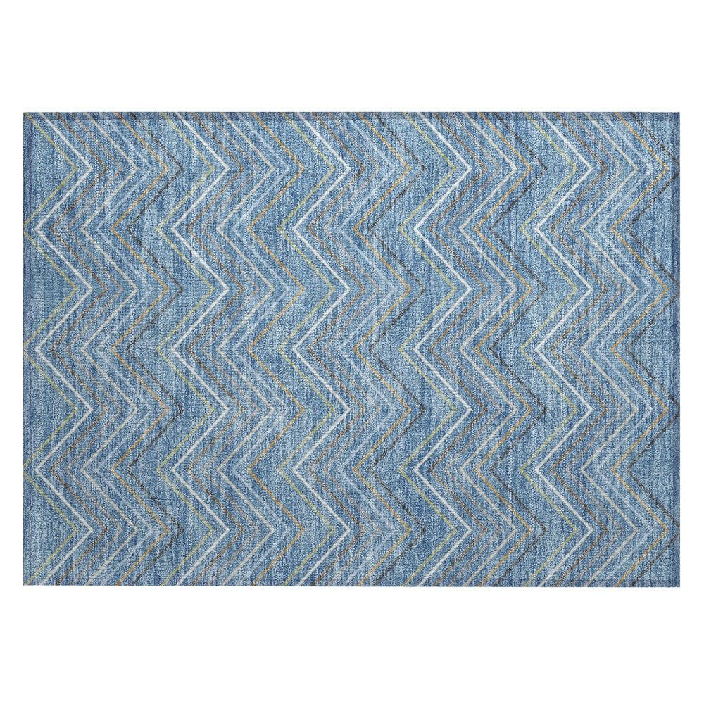 Chantille Machine Washable Indoor/Outdoor Abstract ACN2392 Blue 2 ft. x 3 ft. Accent Rug price history on PriceWatchPro