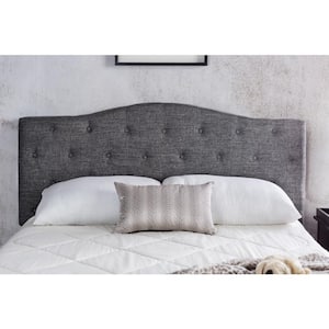 Inah 63.5 in. W Gray Full to Queen Tufted Headboard