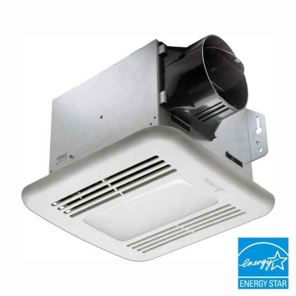 GreenBuilder Series 80 CFM Ceiling Bathroom Exhaust Fan with LED Light and Humidity Sensor, ENERGY STAR