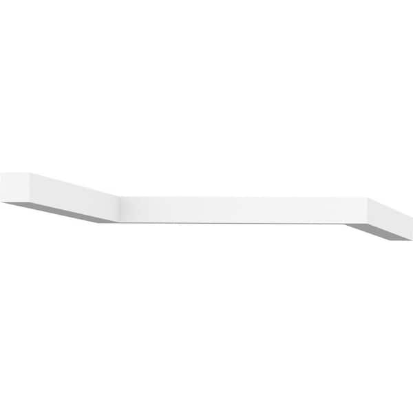 Ekena Millwork 1-1/4 in. x 1-1/4 in. x 96 in. Square Moulding, PVC (6-Pack)