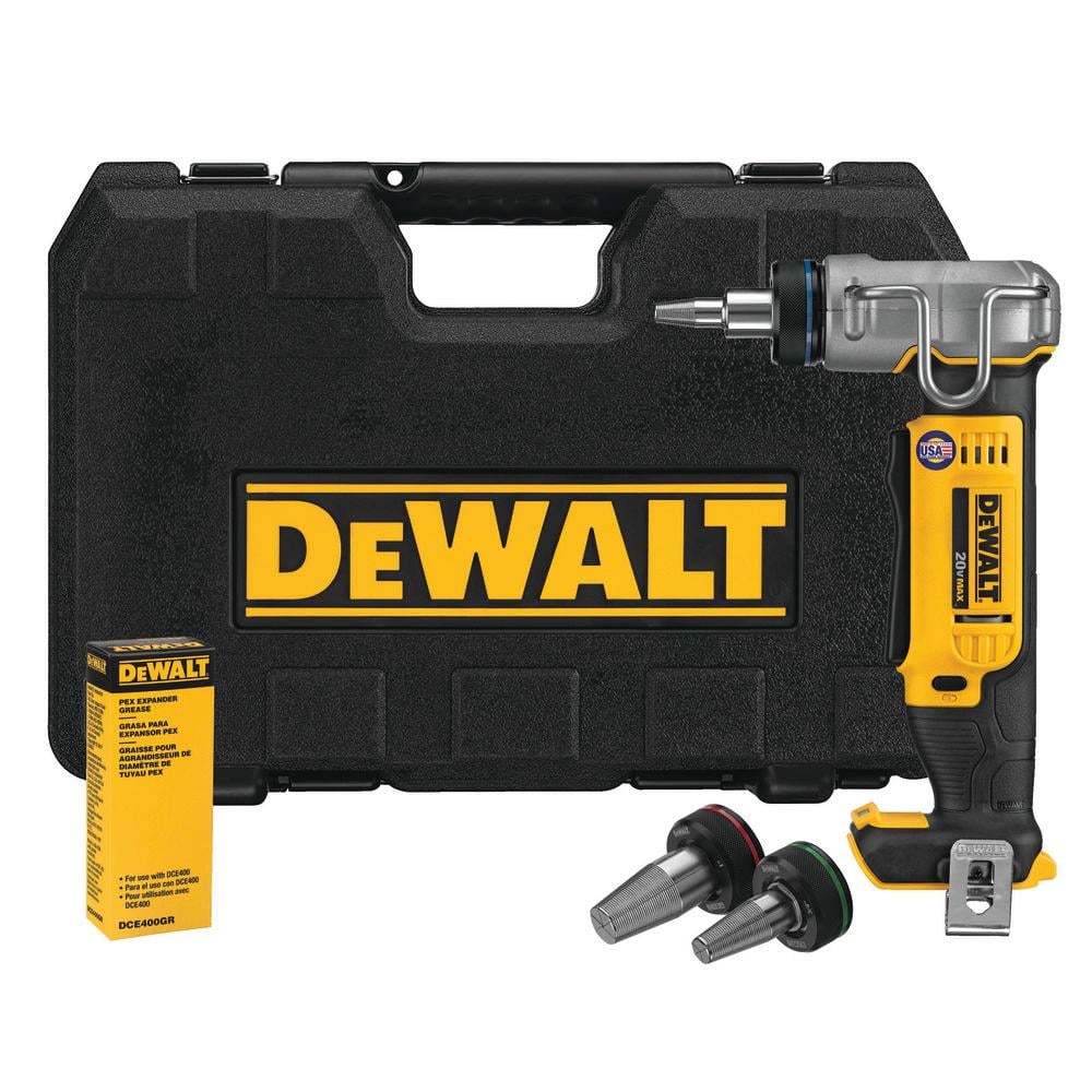 DEWALT 20V MAX Cordless 1 in. PEX Expansion Tool, PEX Expander Grease and Case -  DCE400B