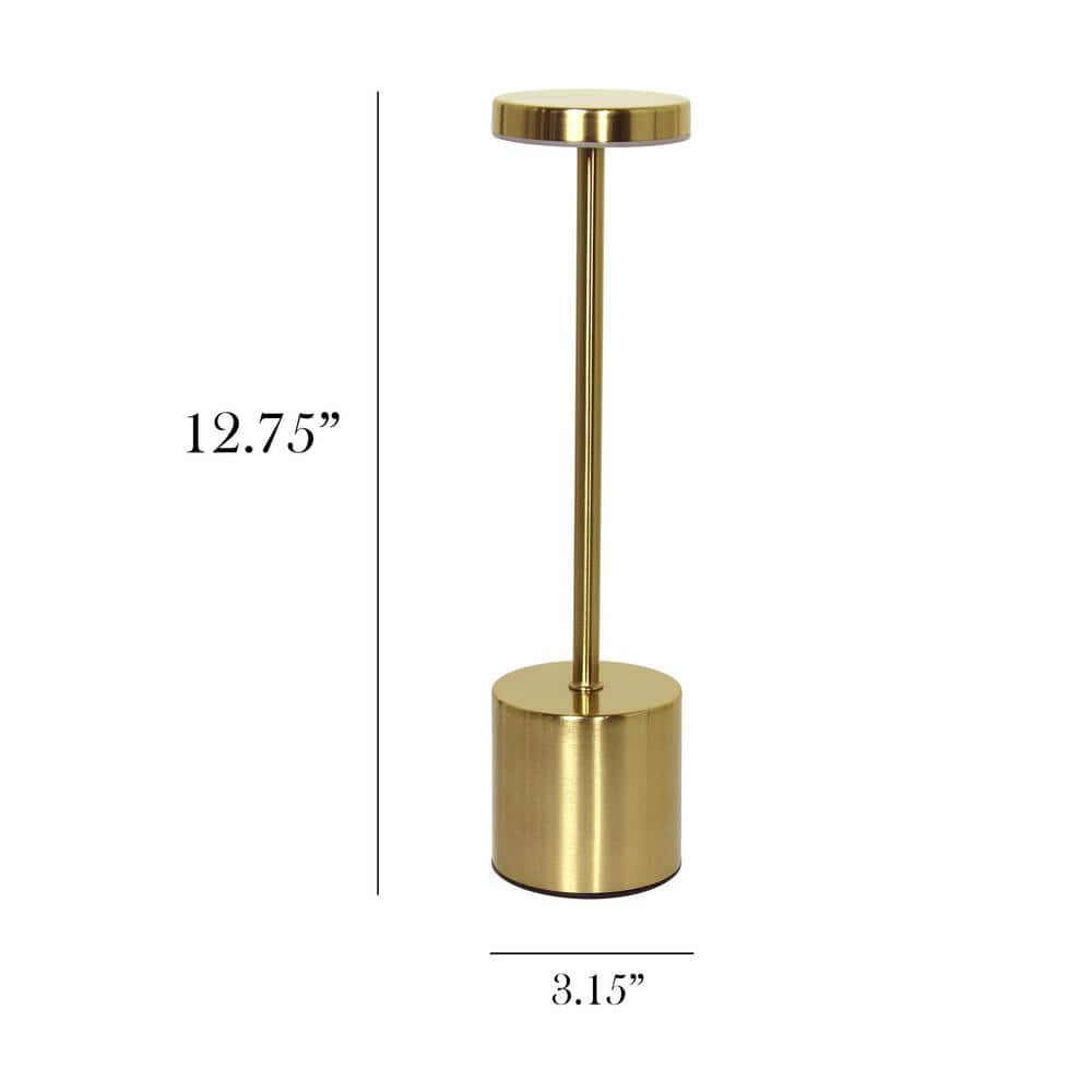 Gold Mushroom Magic Disc Dimming Cordless Touch Sensor Stick Lamp