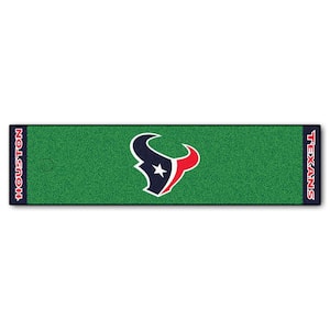 NFL Houston Texans 1 ft. 6 in. x 6 ft. Indoor 1-Hole Golf Practice Putting Green