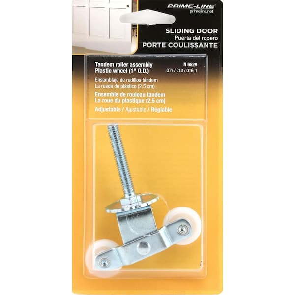 Prime-Line 1 in. Nylon Top Mount Closet Door Tandem Flat Rollers N