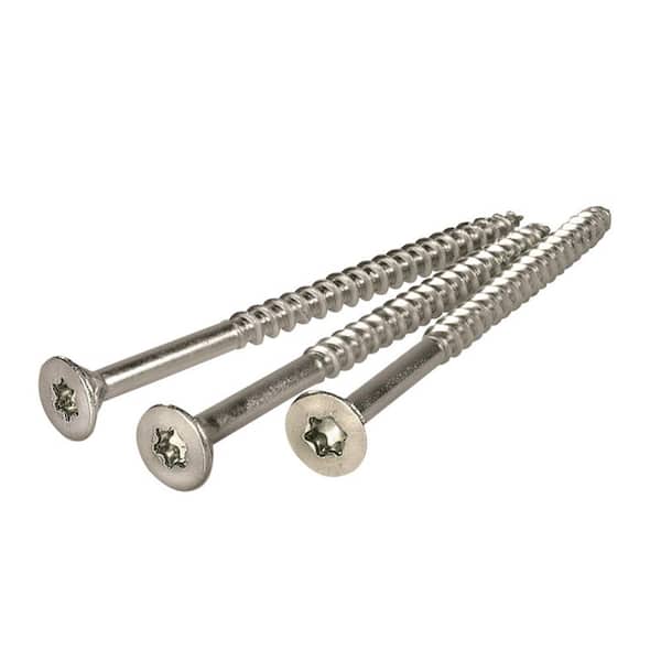 DeckWise #10 x 3-1/8 in. 305 Stainless Steel T25 Star Bugle Head Deck Screw (100-Count)