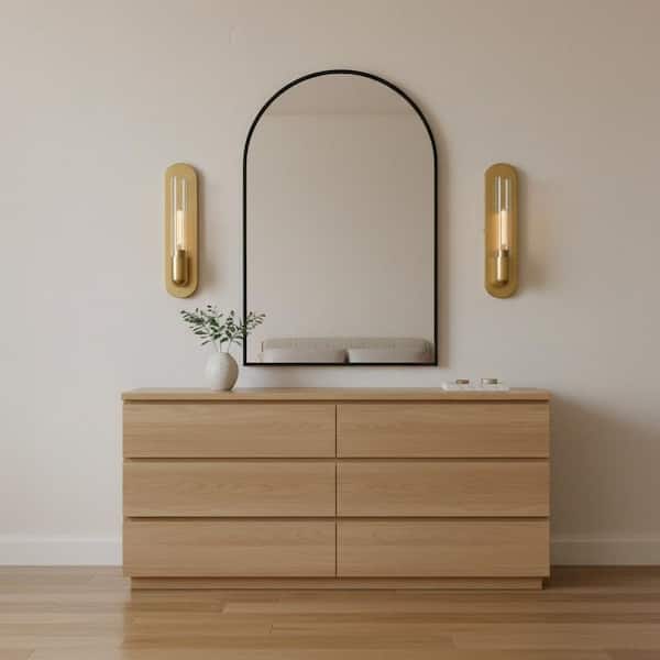 Tully 4.5 in. 1-Light Lacquered Brass Wall Sconce