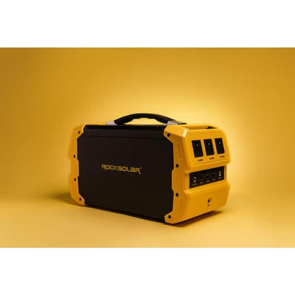 ROCKSOLAR Nomad 400-Watt Powe Station Plus 100-Watt Foldable Solar Panel Solar Generator Kit