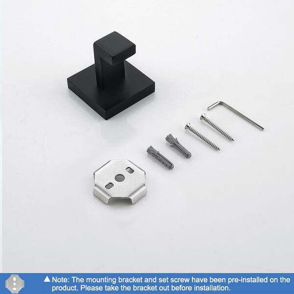 Reviews for ATKING Wall-Mount J-Hook Robe/Towel Hook Square Robe